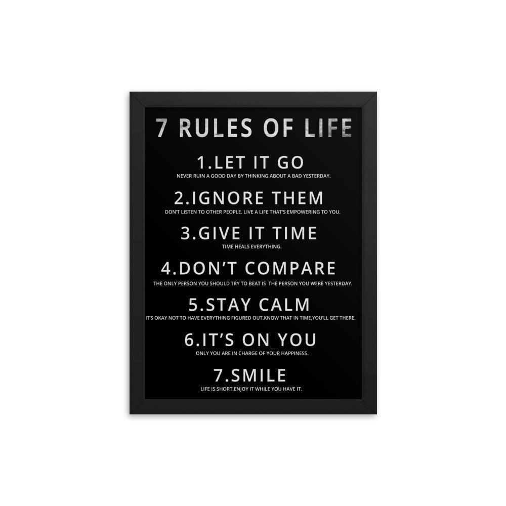 Tableaux Rules of life - BusinessNoLimit